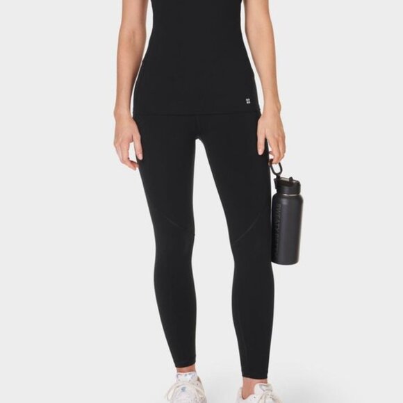 Sweaty Betty Women's Leak Protect Power 7/8 Leggings in Black - Picture 1 of 11